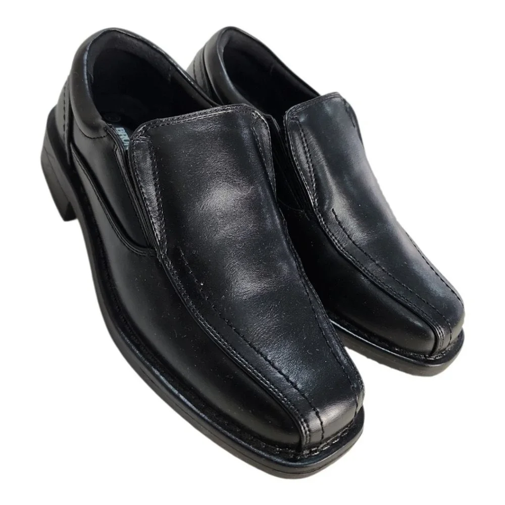 Bruno Marc Loafers Kids 12 Black Formal Wedding School Dress Shoes SBOX225K